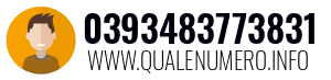 Numero di telefono 0393483773831 0393483773831