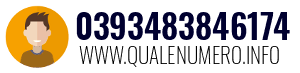 Numero di telefono 0393483846174 0393483846174