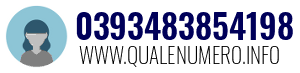 Numero di telefono 0393483854198 0393483854198