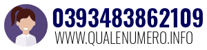 Numero di telefono 0393483862109 0393483862109
