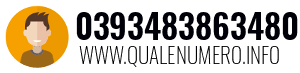 Numero di telefono 0393483863480 0393483863480