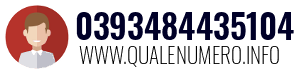 Numero di telefono 0393484435104 0393484435104