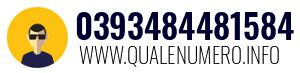 Numero di telefono 0393484481584 0393484481584