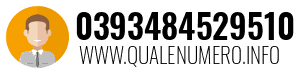Numero di telefono 0393484529510 0393484529510