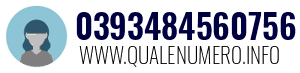 Numero di telefono 0393484560756 0393484560756