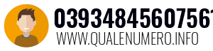 Numero di telefono 03934845607561 03934845607561
