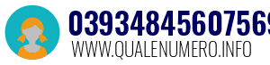 Numero di telefono 03934845607569 03934845607569