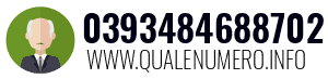 Numero di telefono 0393484688702 0393484688702