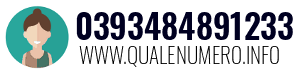 Numero di telefono 0393484891233 0393484891233