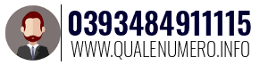 Numero di telefono 0393484911115 0393484911115