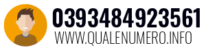 Numero di telefono 0393484923561 0393484923561