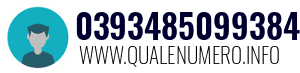 Numero di telefono 0393485099384 0393485099384