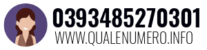 Numero di telefono 0393485270301 0393485270301