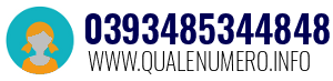 Numero di telefono 0393485344848 0393485344848