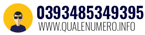Numero di telefono 0393485349395 0393485349395