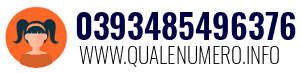 Numero di telefono 0393485496376 0393485496376