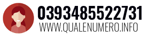 Numero di telefono 0393485522731 0393485522731