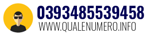 Numero di telefono 0393485539458 0393485539458
