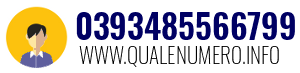 Numero di telefono 0393485566799 0393485566799