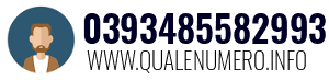 Numero di telefono 0393485582993 0393485582993