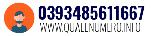 Numero di telefono 0393485611667 0393485611667