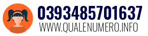 Numero di telefono 0393485701637 0393485701637