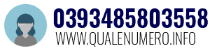 Numero di telefono 0393485803558 0393485803558