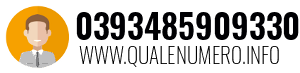 Numero di telefono 0393485909330 0393485909330