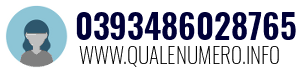 Numero di telefono 0393486028765 0393486028765