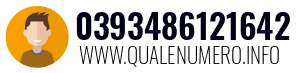 Numero di telefono 0393486121642 0393486121642