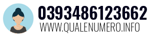 Numero di telefono 0393486123662 0393486123662