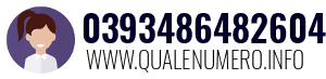 Numero di telefono 0393486482604 0393486482604