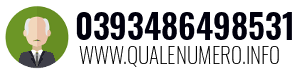 Numero di telefono 0393486498531 0393486498531