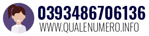 Numero di telefono 0393486706136 0393486706136