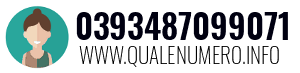Numero di telefono 0393487099071 0393487099071