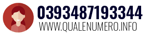 Numero di telefono 0393487193344 0393487193344