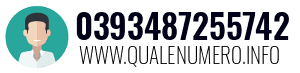 Numero di telefono 0393487255742 0393487255742