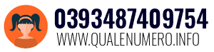 Numero di telefono 0393487409754 0393487409754