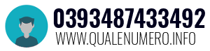 Numero di telefono 0393487433492 0393487433492