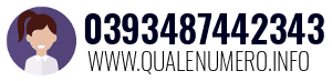 Numero di telefono 0393487442343 0393487442343
