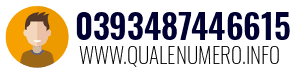 Numero di telefono 0393487446615 0393487446615