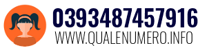 Numero di telefono 0393487457916 0393487457916