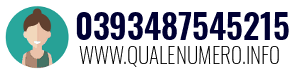 Numero di telefono 0393487545215 0393487545215