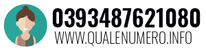 Numero di telefono 0393487621080 0393487621080
