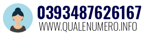 Numero di telefono 0393487626167 0393487626167