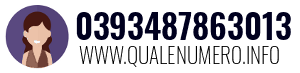 Numero di telefono 0393487863013 0393487863013