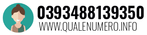 Numero di telefono 0393488139350 0393488139350