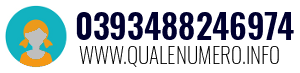 Numero di telefono 0393488246974 0393488246974