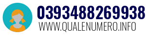 Numero di telefono 0393488269938 0393488269938