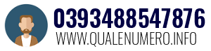 Numero di telefono 0393488547876 0393488547876